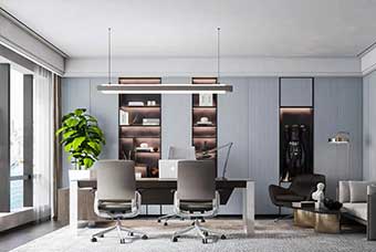 烟台轻奢风格-书房