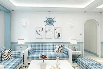 烟台地中海风格-客厅
