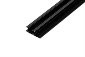 烟台航空纤维墙咔铝合金带灯中条（哑黑氧化）