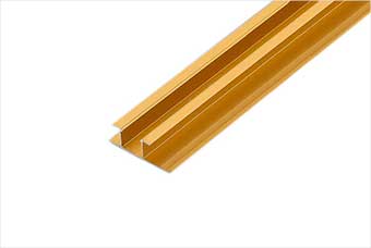 烟台航空纤维墙咔铝合金带灯中条（钛金氧化）