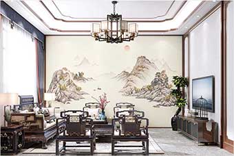 烟台森佰汇航空纤维墙咔（巴山蜀水）