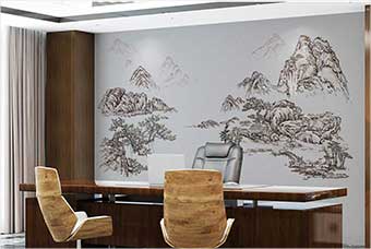 烟台森佰汇航空纤维墙咔（山水之间）