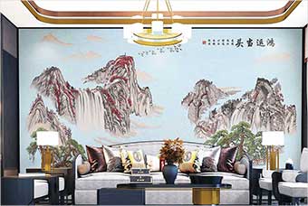 烟台森佰汇航空纤维墙咔（鸿运当头）